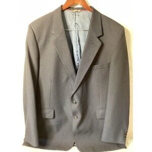 Levi Strauss &Co, Business Class Mens Pin Striped‎ Sports Blazer Navy Size 46R